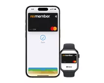 Apple Pay på klocka och mobiltelefon